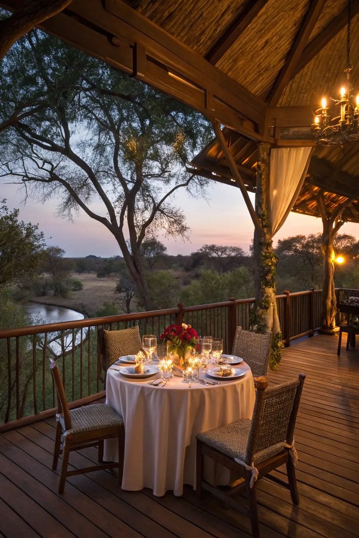 Dinner after a great Safari ride